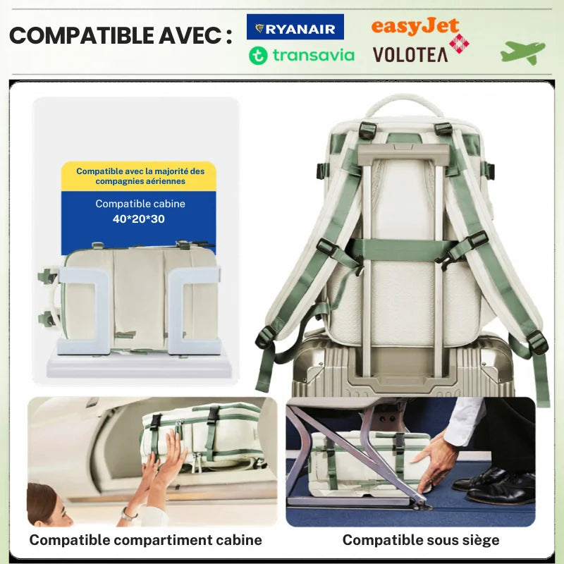 Sac Iron Compress Max™ – Sac cabine sous vide grande capacité 40x30x20