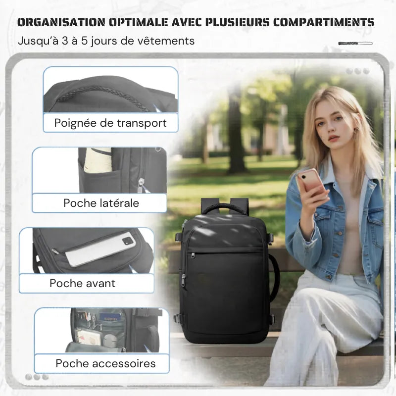 Sac Iron Aero Flex™ – Sac cabine avion polyvalent compatible EasyJet