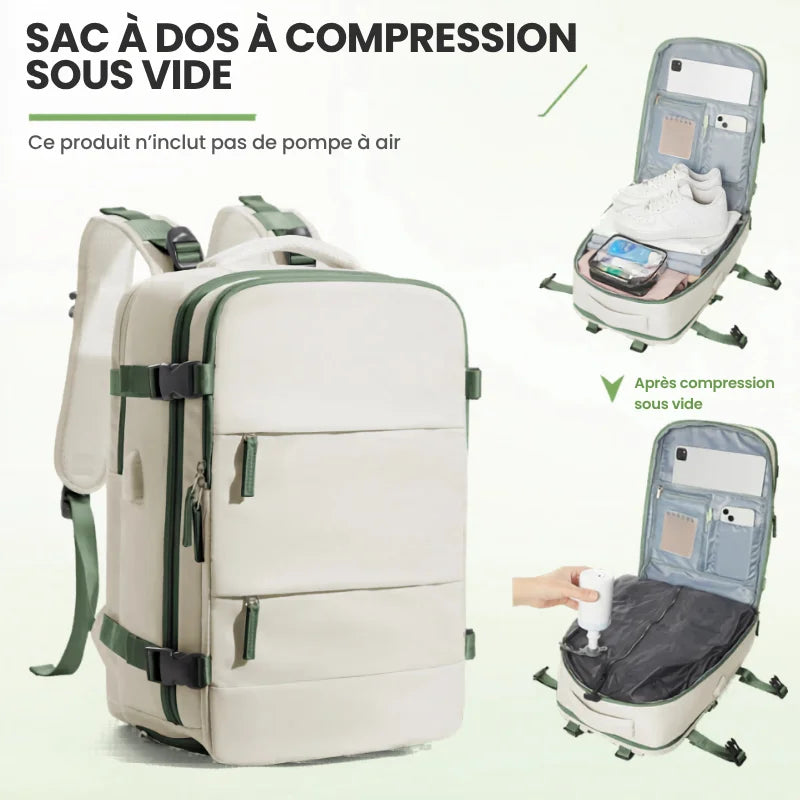 Sac Iron Compress Max™ – Sac cabine sous vide grande capacité 40x30x20