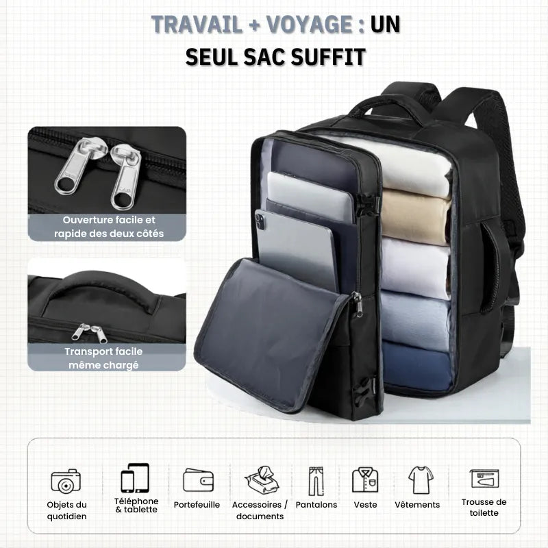 Sac Iron Aero Lite™ – Sac cabine avion léger compatible Ryanair