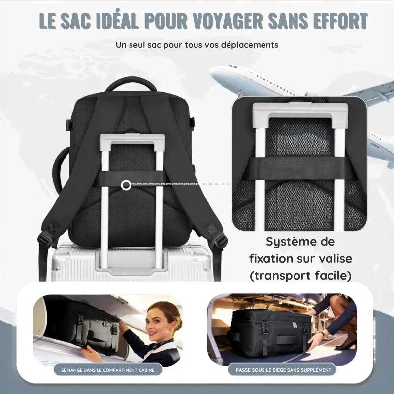 Sac Iron Aero Lite™ – Sac cabine avion léger compatible Ryanair