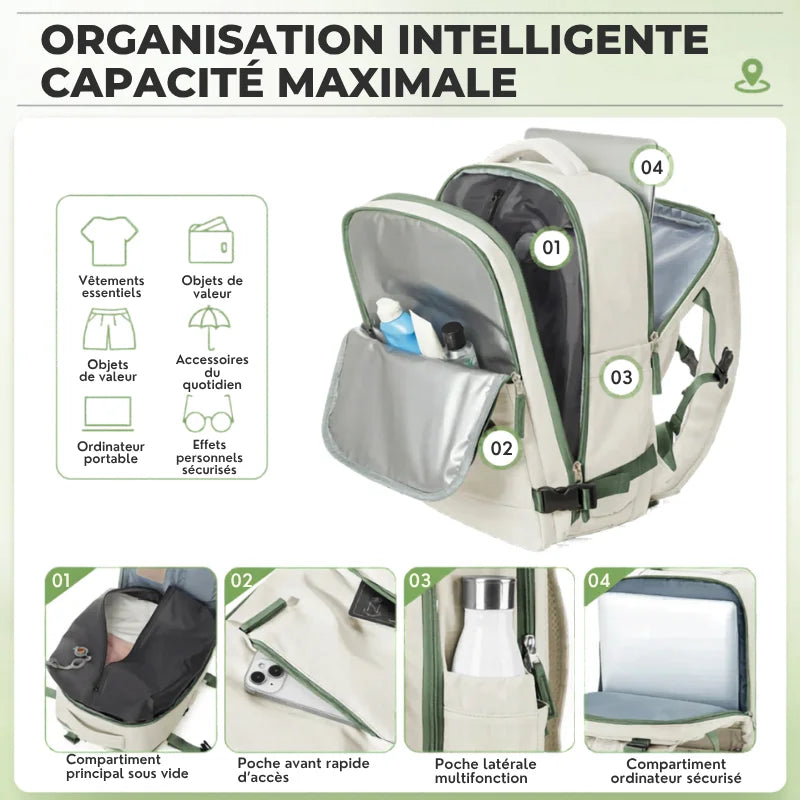 Sac Iron Compress Max™ – Sac cabine sous vide grande capacité 40x30x20