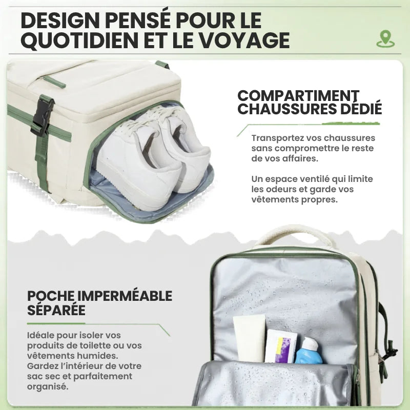 Sac Iron Compress Max™ – Sac cabine sous vide grande capacité 40x30x20