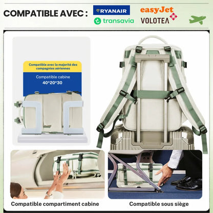 Sac Iron Compress Max™ – Sac cabine sous vide grande capacité 40x30x20