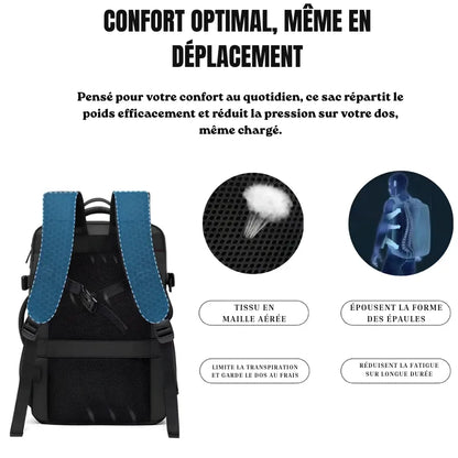 Sac Iron Aero Expand™ – Sac cabine avion 45L grande capacité pour 3 à 7 jours sans valise