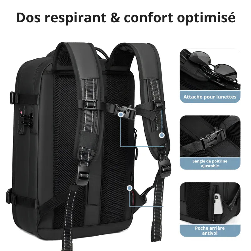 Sac Iron Compress Nomad™ – Sac de voyage cabine avec compression sous vide