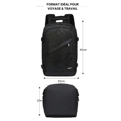 Sac Iron Kono Slim™ – Sac cabine avion 40x20x25 format compact sous siège