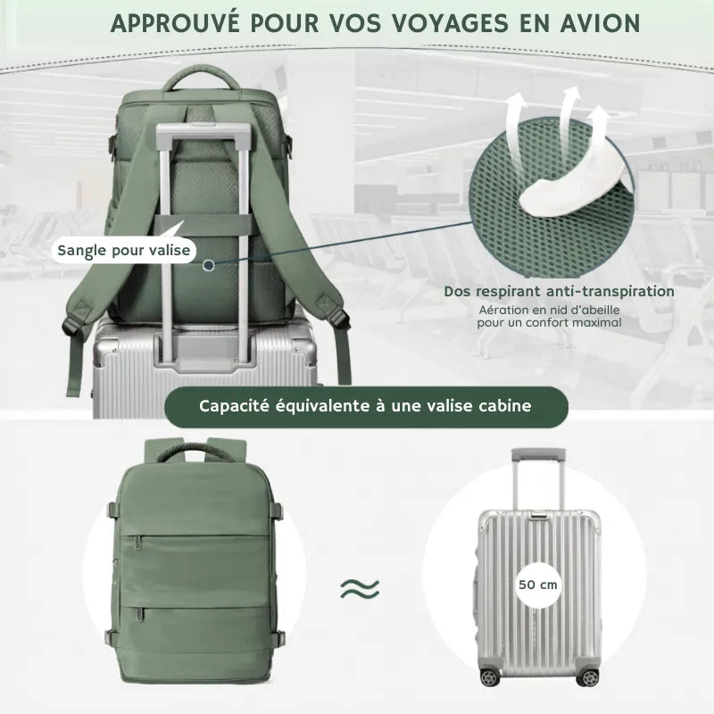 Iron Aero Core™ – Sac cabine avion 40x30x20 compatible Ryanair