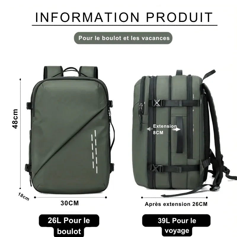 Sac Iron Compress Pro™ - Sac cabine avec compression sous vide haute performance